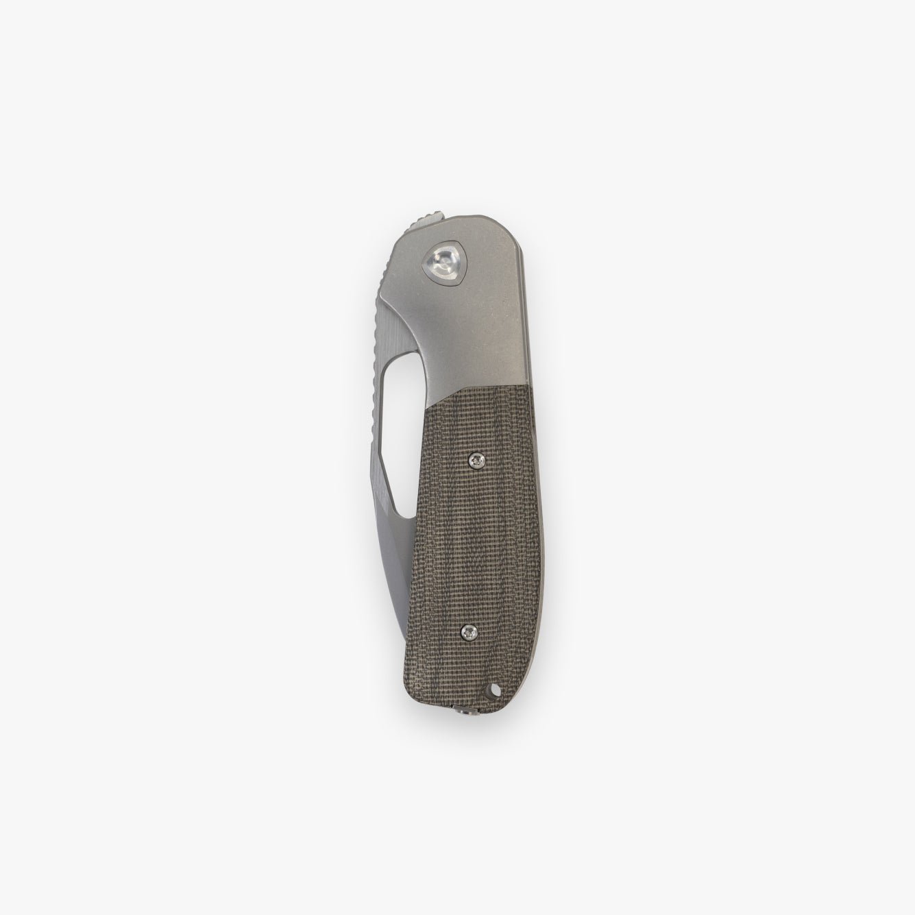 Field Duty Folder - Green Canvas Micarta - Liong Mah Design# - product_type#