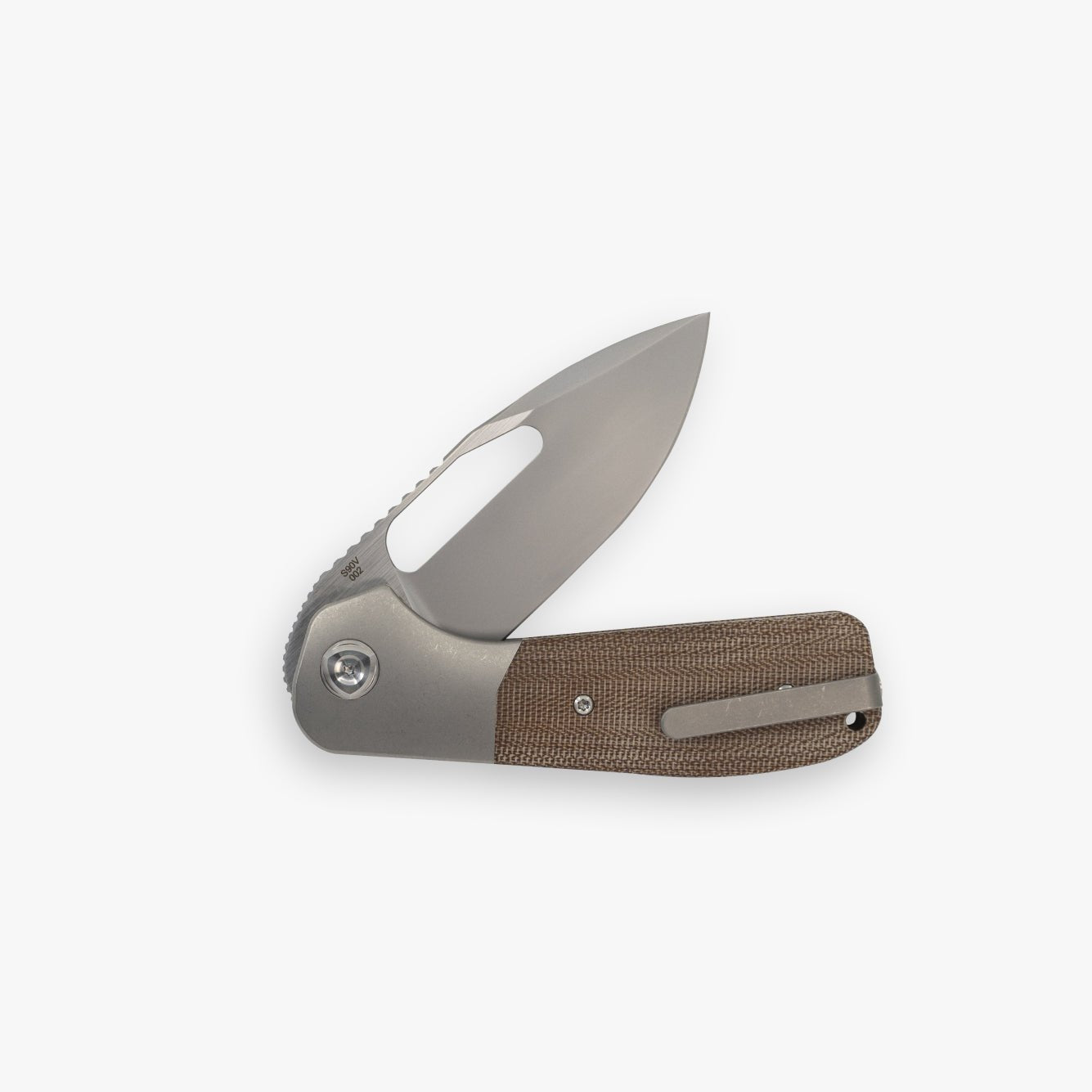 Field Duty Folder - Green Canvas Micarta - Liong Mah Design# - product_type#