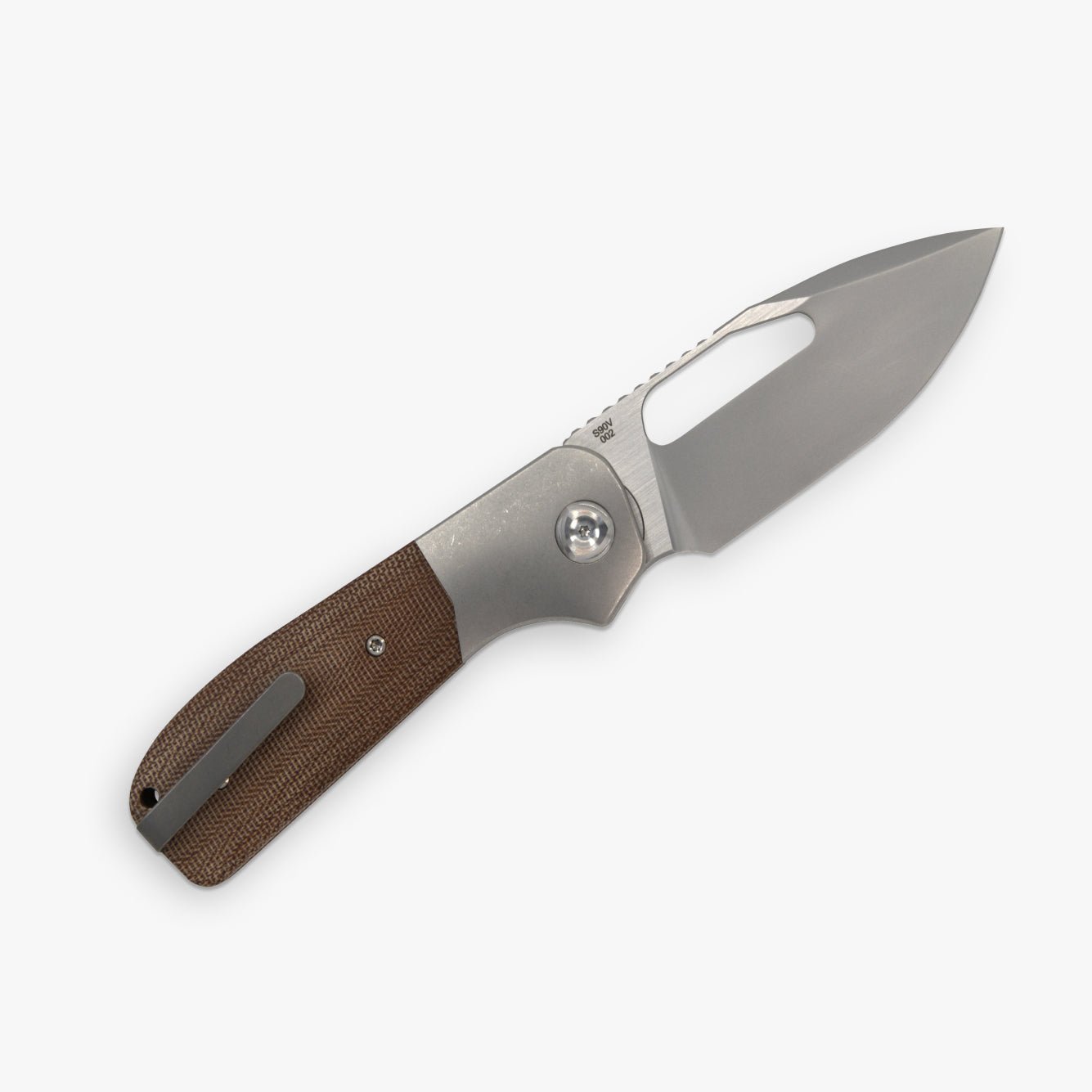 Field Duty Folder - Green Canvas Micarta - Liong Mah Design# - product_type#