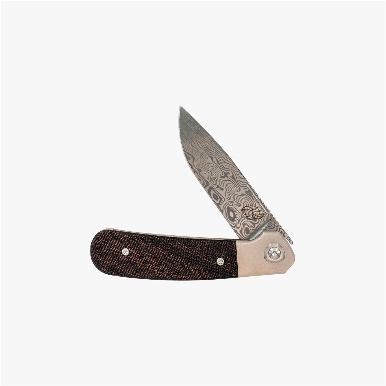 L1 Damasteel Damascus Raindrop Copper Inlay - Liong Mah Design# - product_type#