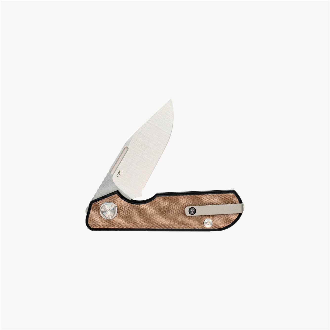 Traveler - Clip Point - Green Micarta - Liong Mah Design# - product_type#