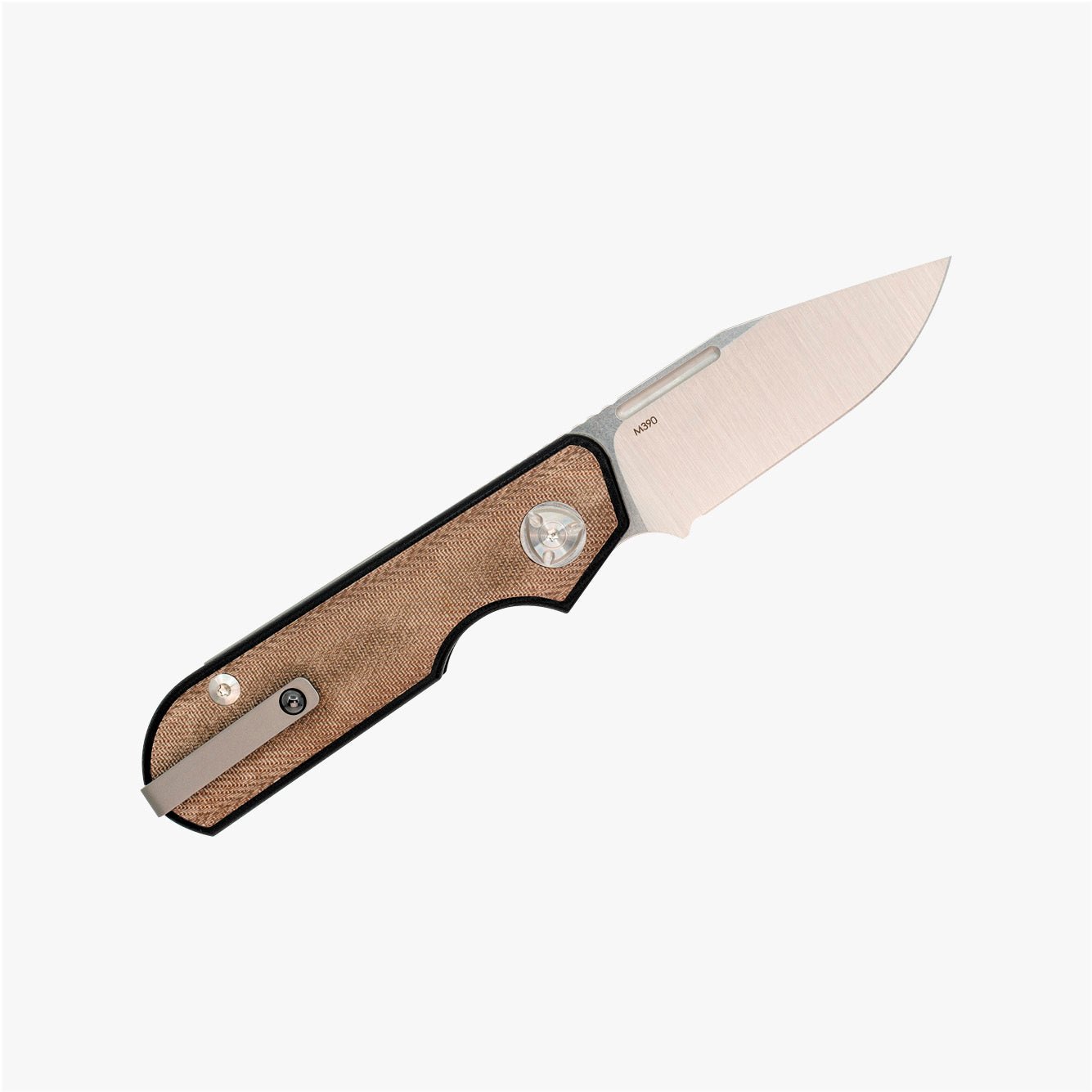 Traveler - Clip Point - Green Micarta - Liong Mah Design# - product_type#