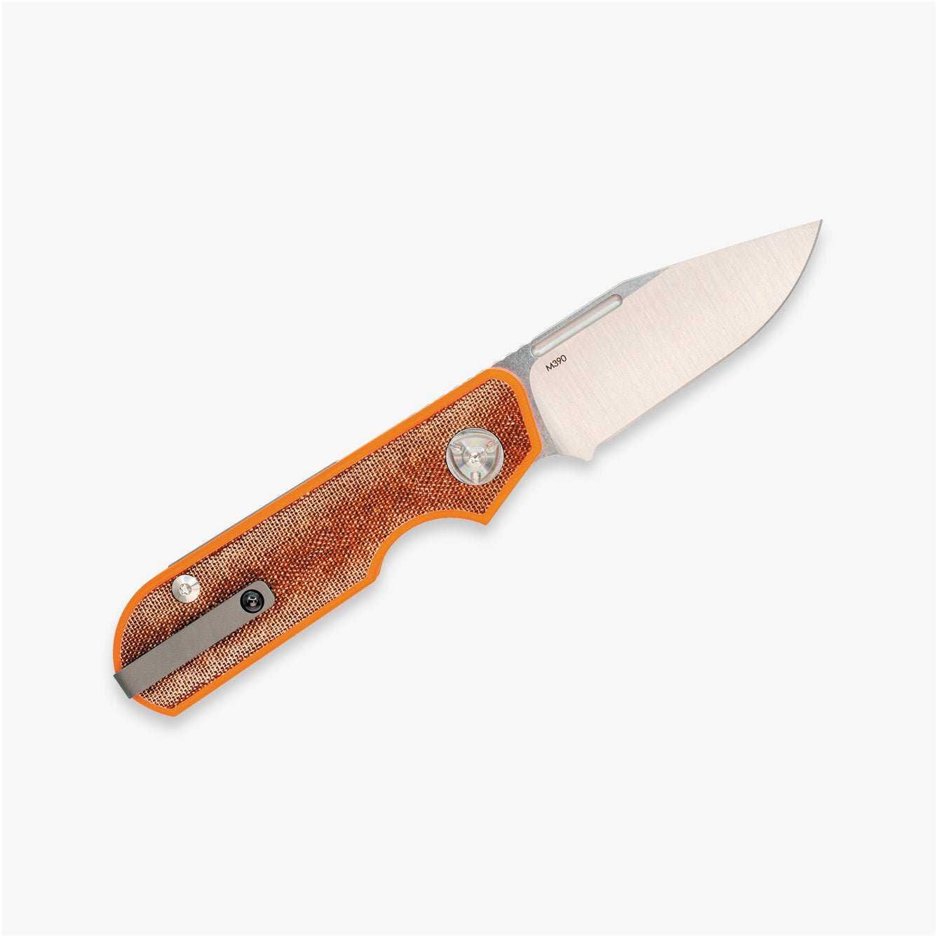 Traveler - Clip point - Natural Micarta - Liong Mah Design# - product_type#